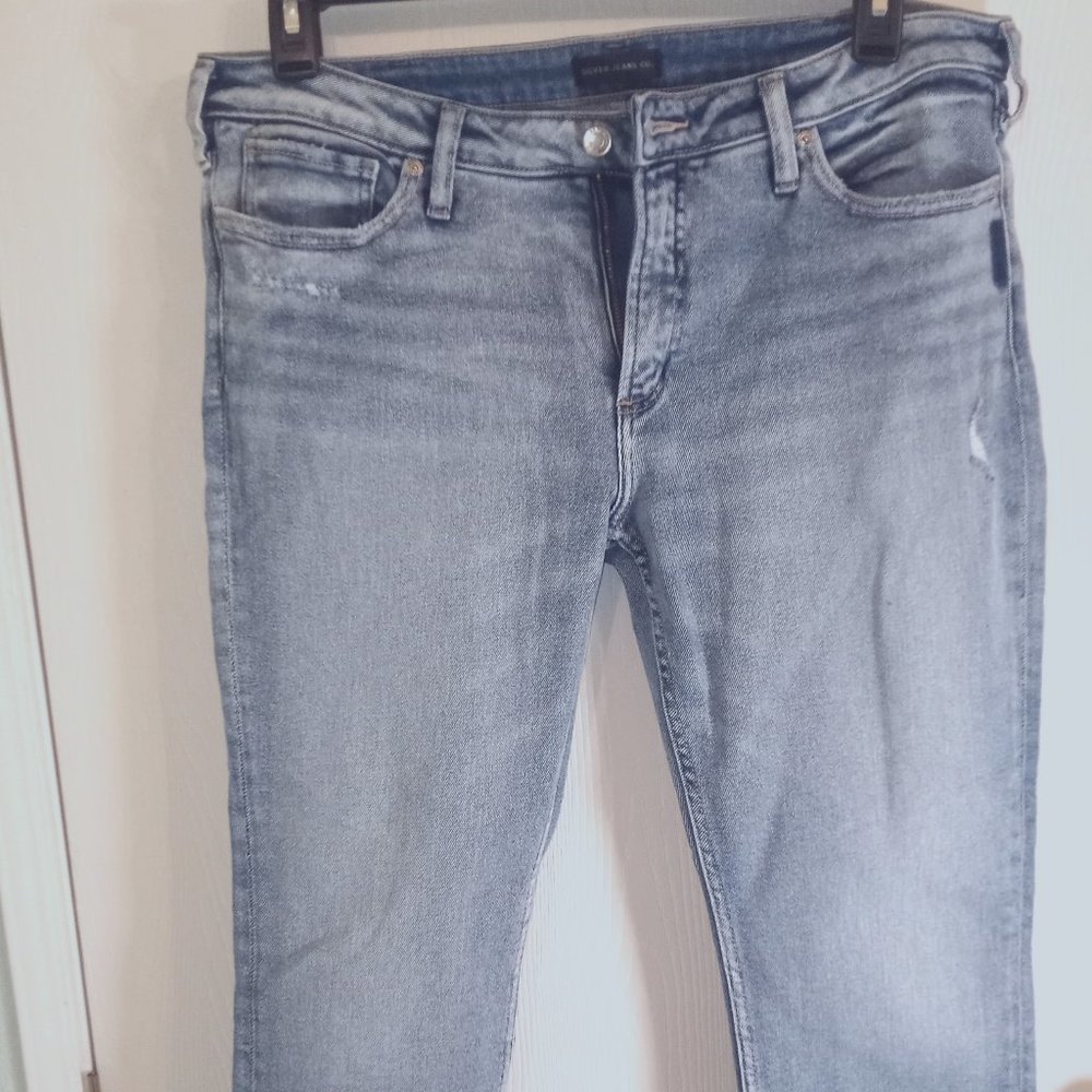 Silver Jeans - Womens Distressed Ankles - W34/L29
